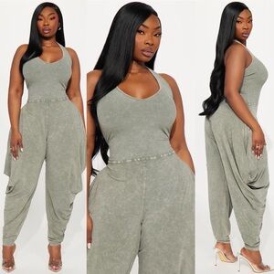 Call For You Jumpsuit - Green US 1X Stylish Blue Halter Jumpsuit